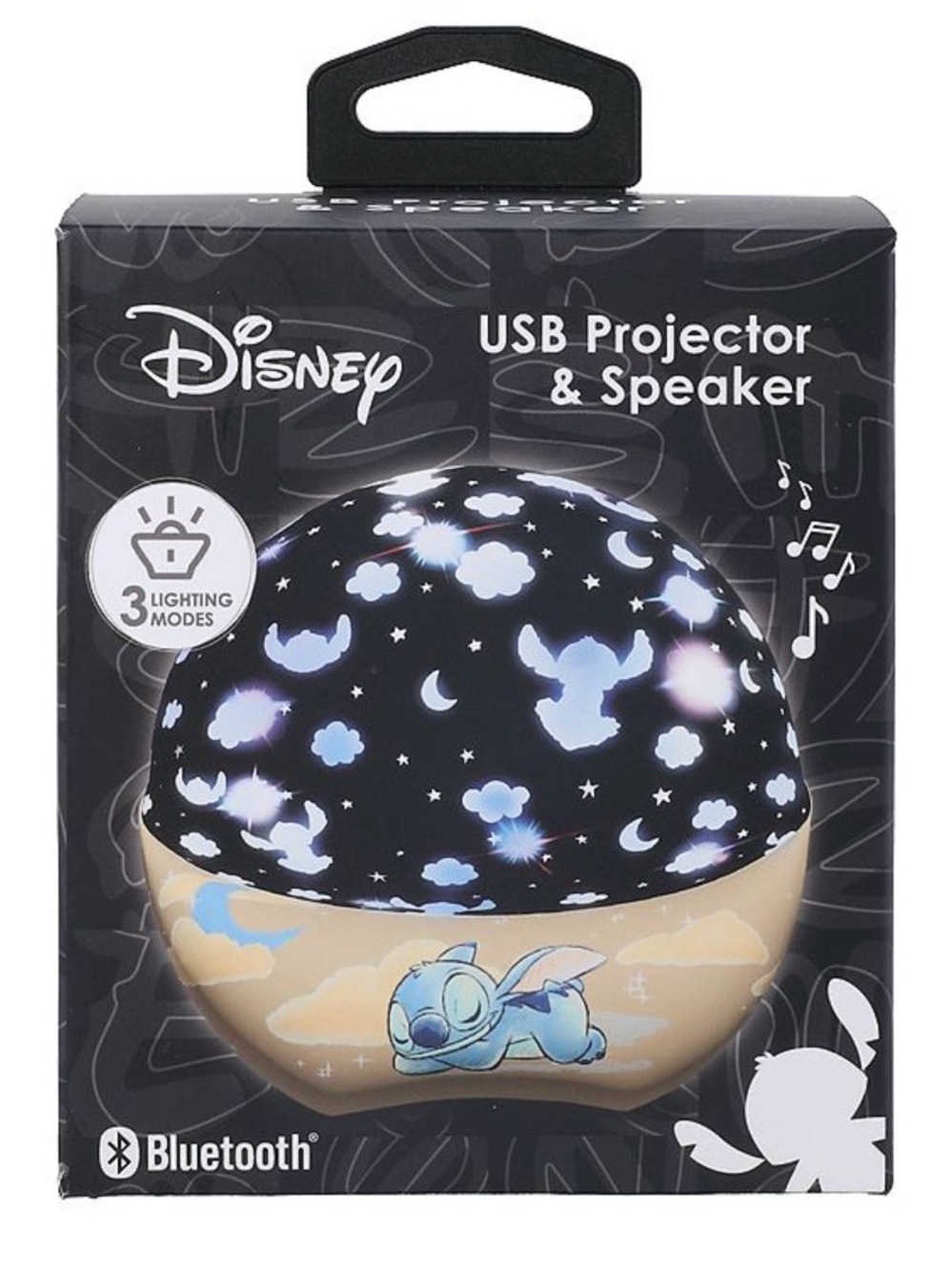 Disney Stitch USB projector and Bluetooth speaker
